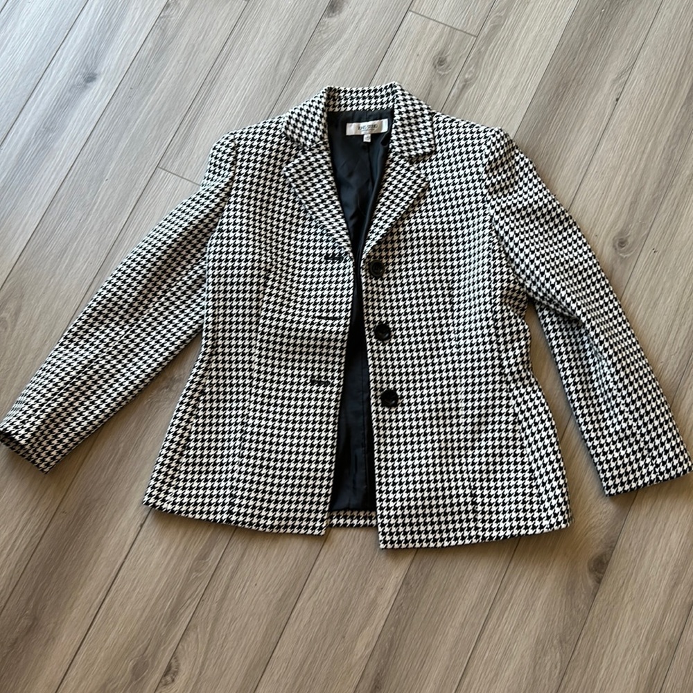 Jones Studio Separates Houndstooth Blazer Size 12